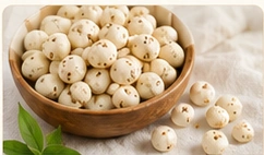 Makhana in a bowl